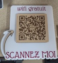 Panneau Qrcode gravé/3D
