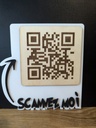 Panneau Qrcode gravé/3D