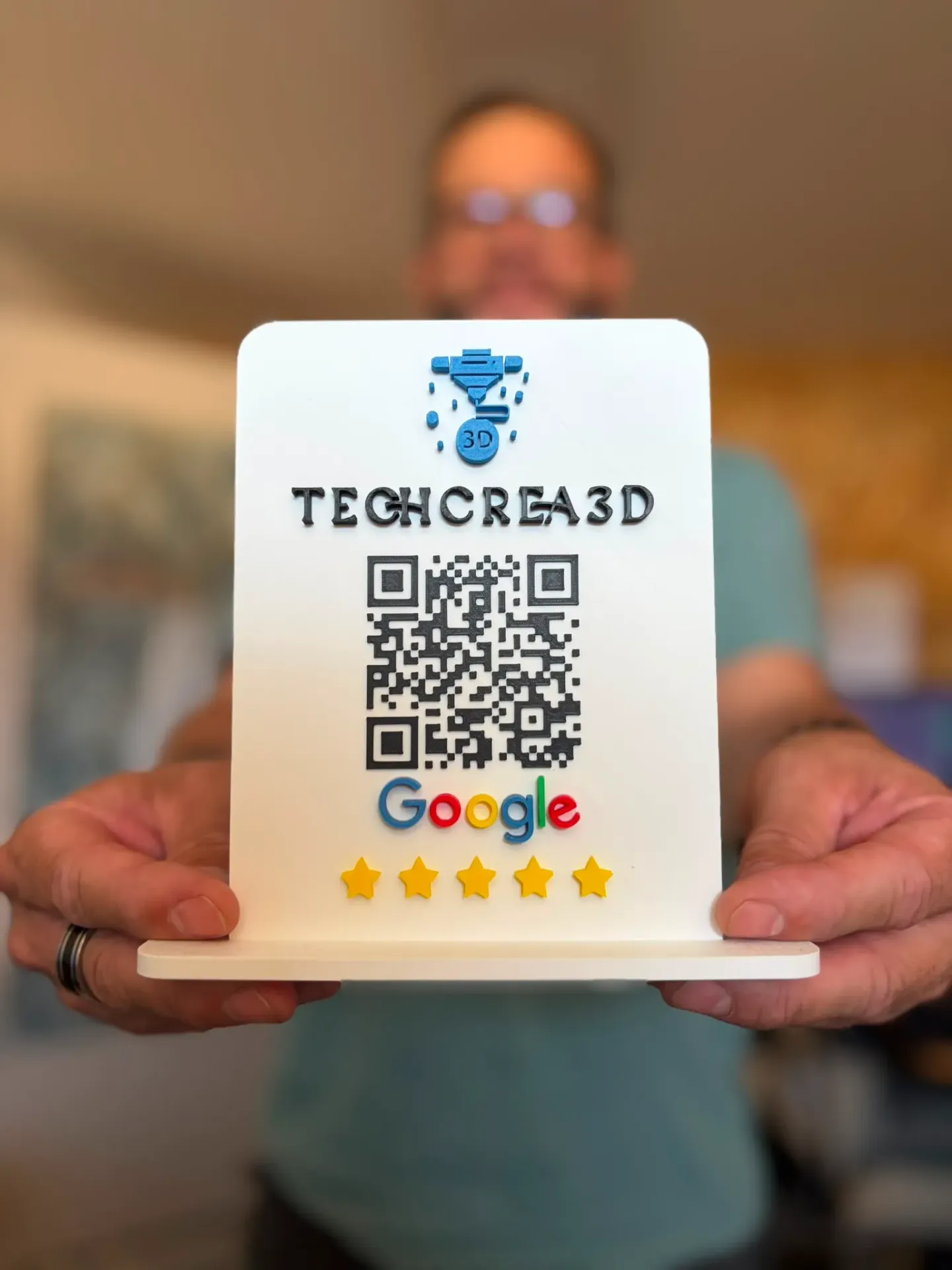 Plaque avis google NFC + QRcode