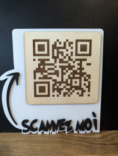 Panneau Qrcode gravé/3D