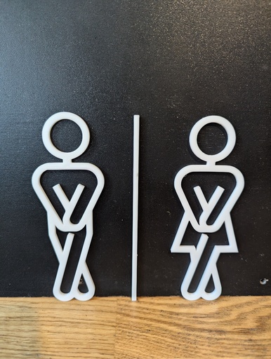 Personnage pour toilette